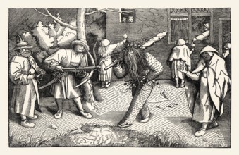 The Masquerade of Orson and Valentine, 1566, Pieter Bruegel the Elder, facsimile of the 19th