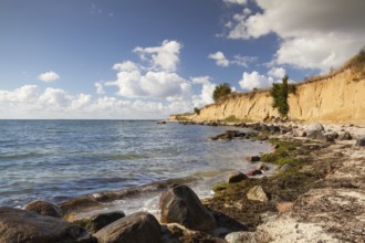 On the dramatic coast of the Baltic Sea, Ruegen Island, Germany, Europe
