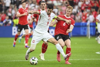 BERLIN, GERMANY - JUNE 21, 2024: Euro 2024 Groupe D match Poland vs Austria 1:3. In action Robert