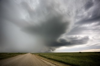 Prairie Storm Clouds in Saskatchewan Canada rural setting