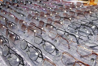 Glasses for close up view in rows many eye glasses shop