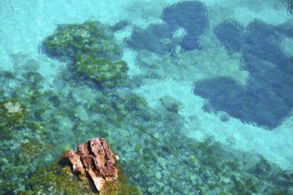 Cala Macarella Menorca turquoise Mediterranean sea in Balearic islands