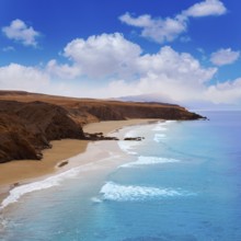 Fuerteventura La Pared beach at Canary Islands Pajara of Spain