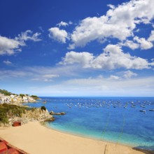 Calella de Parafrugell beach in Costa Brava of Girona at Catalonia Spain