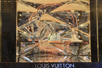 Manhattan, New York City, New York, USA, North America, Luxury Louis Vuitton storefront with modern