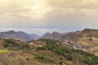 View from the Mirador de Jardina on Tenerife in summer