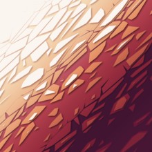 An illustration of an abstract red white tiles background