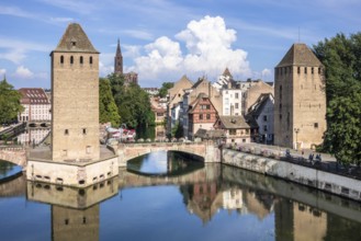 An image of a Strasbourg scenery water towers