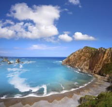 Playa del Silencio in Cudillero Asturias from Spain