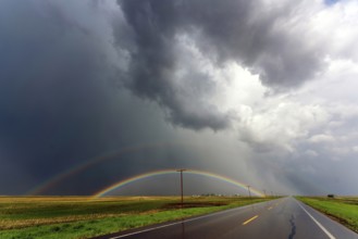 Prairie Summer Storms Saskatchewan Canada Ominous danger