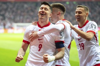 WARSAW, POLAND - MARCH 21, 2025: Qualifications for FIFA World Championship 2026. Match Poland -
