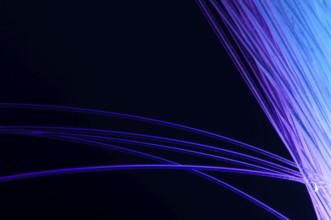 Blue colors optical fibers