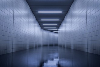 A typical underground corridor background 3d illustration