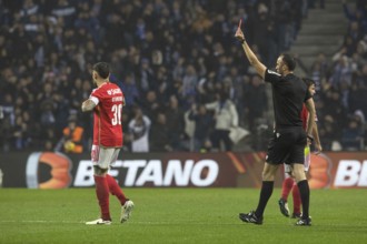 Football match, captain Nicolas OTAMENDI Benfica Lisbon left, walking towards the dressing room, is