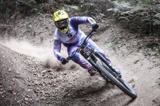 MAYDENA, AUSTRALIA - FEBRUARY 08: Sebastian HOLGUIN of Colombia competes in final practice before