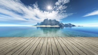 An image of a nice fantasy island
