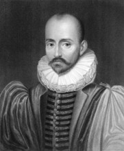 Michel Eyquem de Montaigne, 1533 - 1592, a politician, philosopher and pioneer of essay writing,