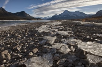 Abraham Lake Winter Ice formations bubbles design