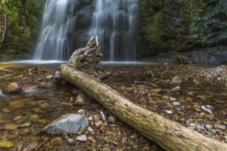 Heidenbad waterfall, waterfall in the Vosges mountains. France