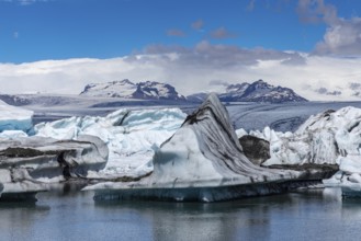 Jökulsarlon glacier lagoon, south coast, Iceland, Europe