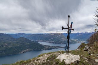 Landscape of Lake Como from mount Palagia