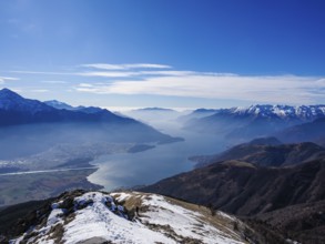 Landscape of Lake Como from mount Berlinghera