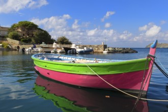 Little village Barcaggio at Cap Corse on French island Corsica