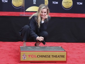 TCM Hosts Handprint And Footprint Ceremony Honoring Michelle Pfeiffer held at the TCL Chinese