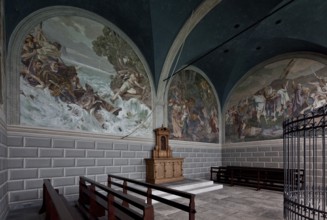 Built in 1879-80 Interior from the north-west, it is decorated with four frescoes by the Basel