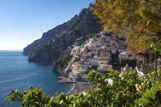 Amalfi Coast in Positano, Italy during sunny day