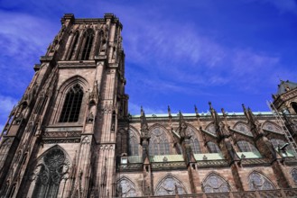 Strasbourg Cathedral, Cathedral of Our Lady, Cathédrale Notre-Dame, Cathedral, Detailed side part