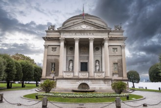 Volta temple at lake Como, Italy, Europe
