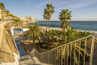 Beautiful view of Ceuta coastline captured from the historic Fortress, Ceuta in Spain, North Africa