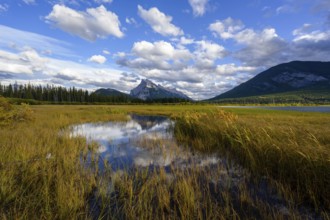 Vermillion Lake in sunset Alberta Canada Banff National Park