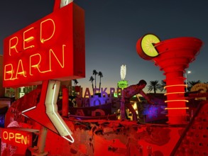 The Neon Museum, Neon Sign Cemetery, Las Vegas, Nevada, USA, North America