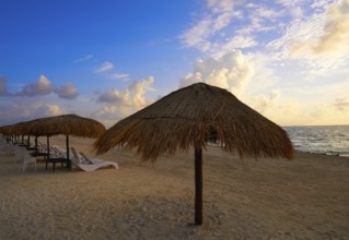 Riviera Maya sunrise in Caribbean Mayan Mexico