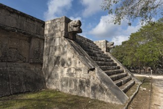 Historical ruins of the ancient Mayan city of Chichen Itza, Yucatan, Mexico, Central America