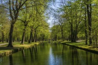 Castle park in Bayreuth in Bavaria, Germany, Europe