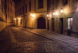 Prague at night