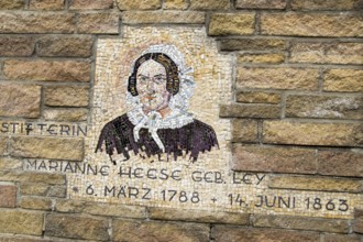Wall mosaic Marianne Heese in the Kämperstr. in Werl, Germany, Europe
