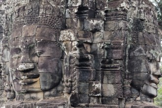 Buddhist gatekeepers, mystical, enchanted, close-ups, Khmer Kingdom, Theravada Buddhism, Unesco
