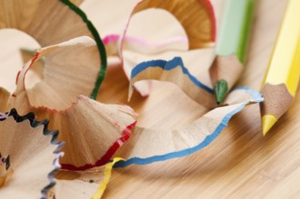 Pencils and shavings