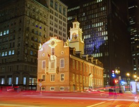 Boston Old State House buiding in Massachusetts USA