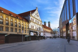 Munich, Germany, December 26, 2016: Neuhauser street view in downtown of Munich, Europe