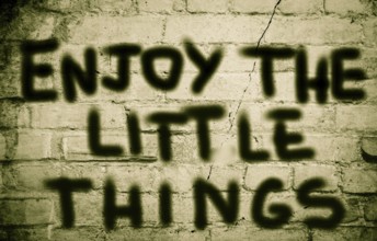 Enjoy The Little Things Concept