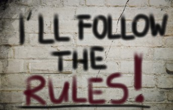 I'll Follow The Rules Concept