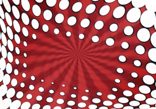 Stylish dots abstract red background