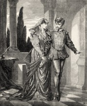 ACT IV., SCENE II., Leonora, Tasso, scene from Torquato Tasso, a play by Johann Wolfgang von Goethe