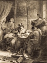 Adelheid von Walldorf, scene from the drama Goetz of Berlichingen of the Iron Hand by Johann