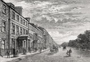 Queen Street, Edinburgh, Scotland, 19th century